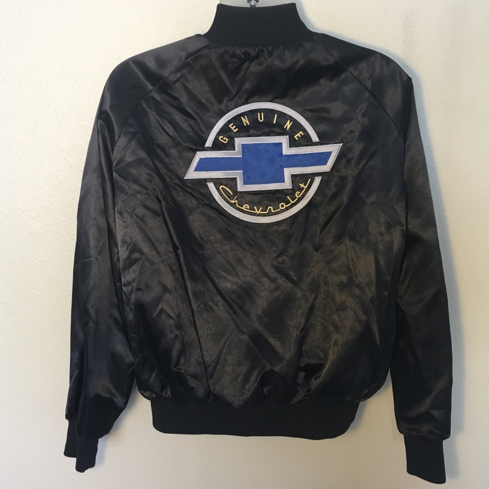 Genuine Chevrolet VTG Embroidered Satin Jacket
